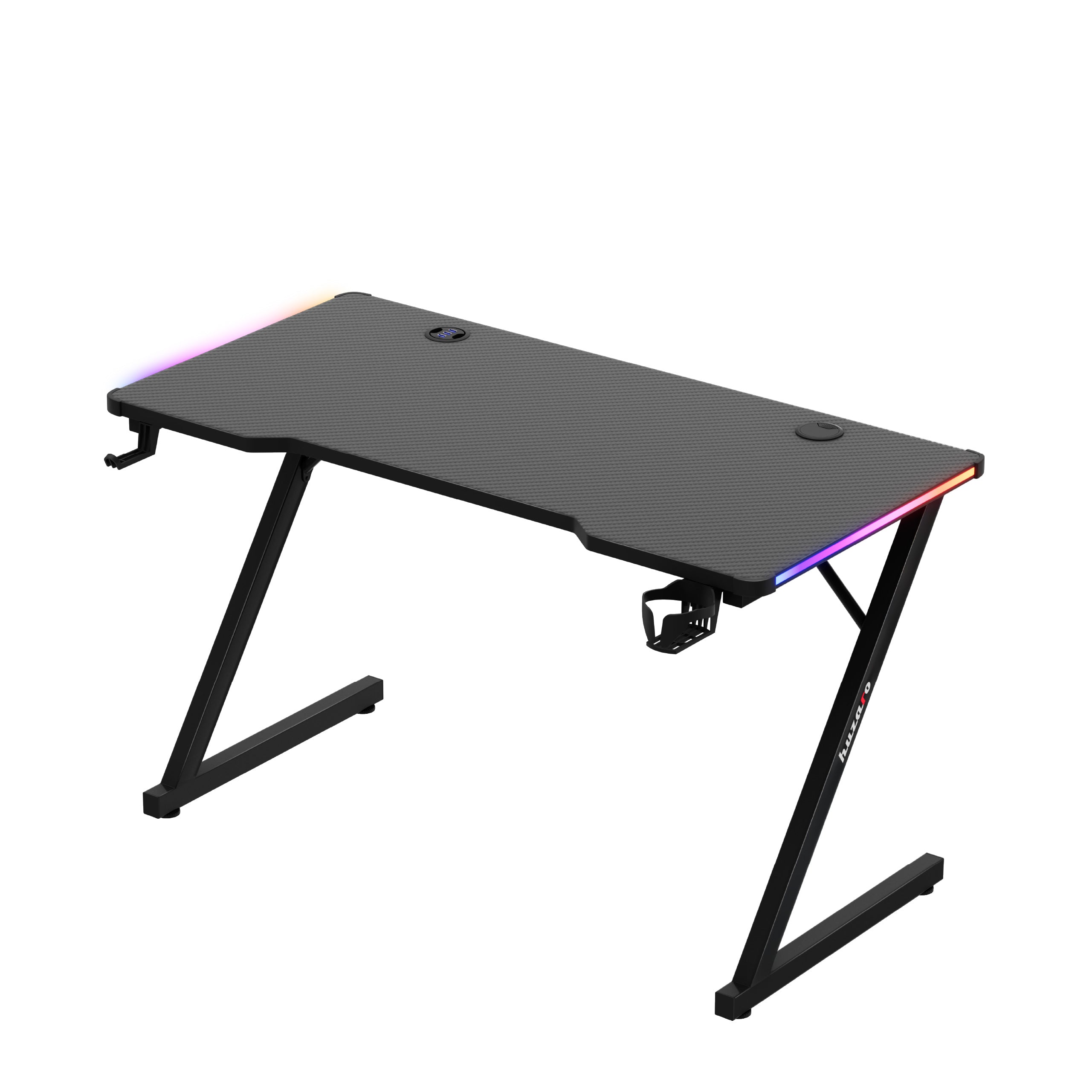 Herní stůl Huzaro Hero 2.5 RGB LED Black 120 cm
