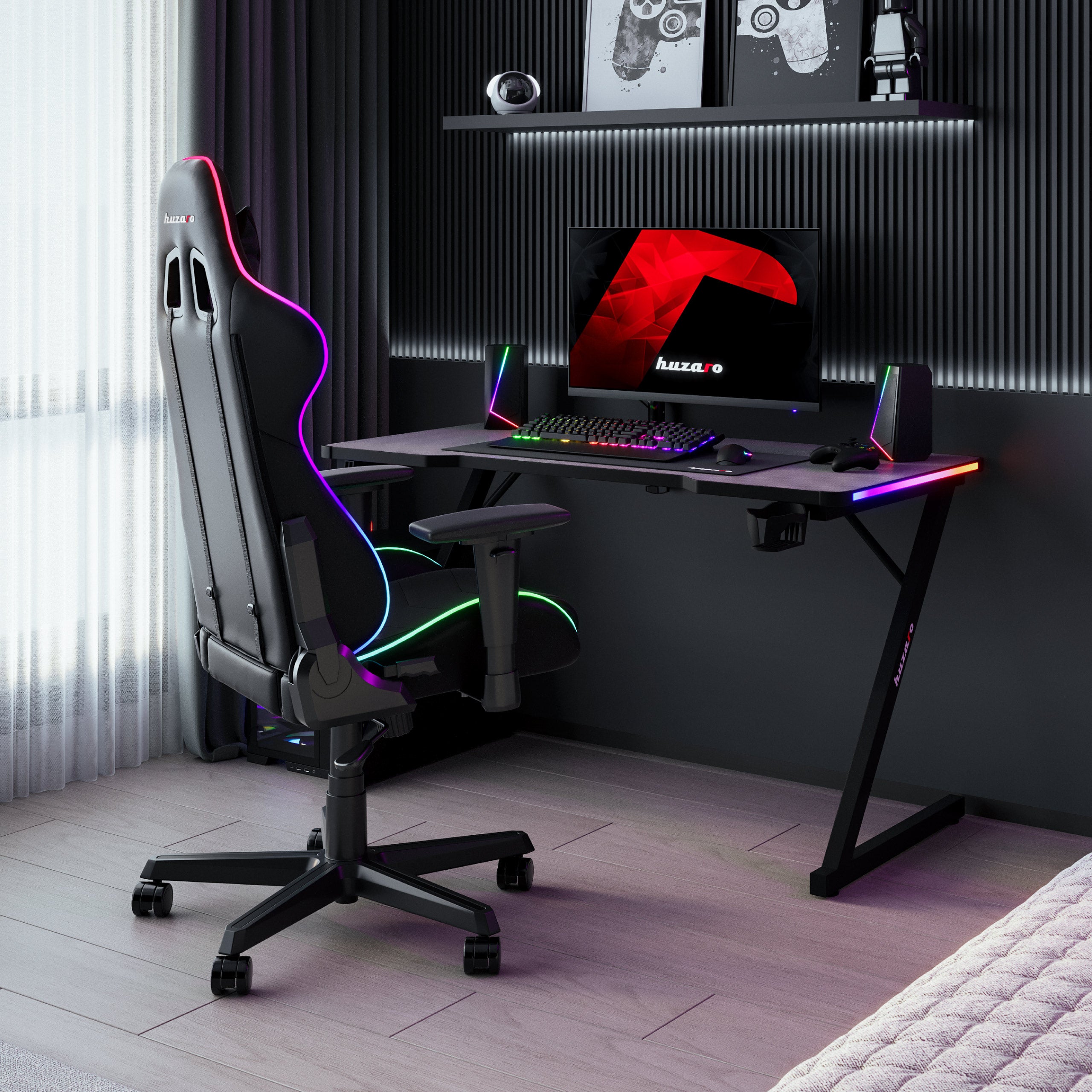 Herní stůl s osvětlením RGB