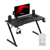 Herní stůl Huzaro Hero 2.5 RGB LED Black 120 cm