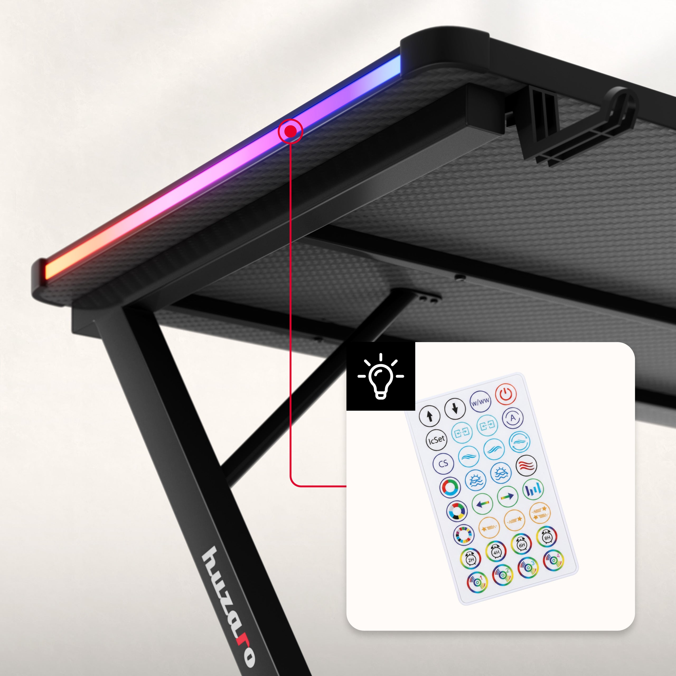 RGB LED osvětlení ovládané pohodlným dálkovým ovladačem
