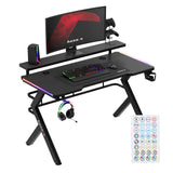 Herní stůl Huzaro Hero 5.0 RGB LED Black 120 cm