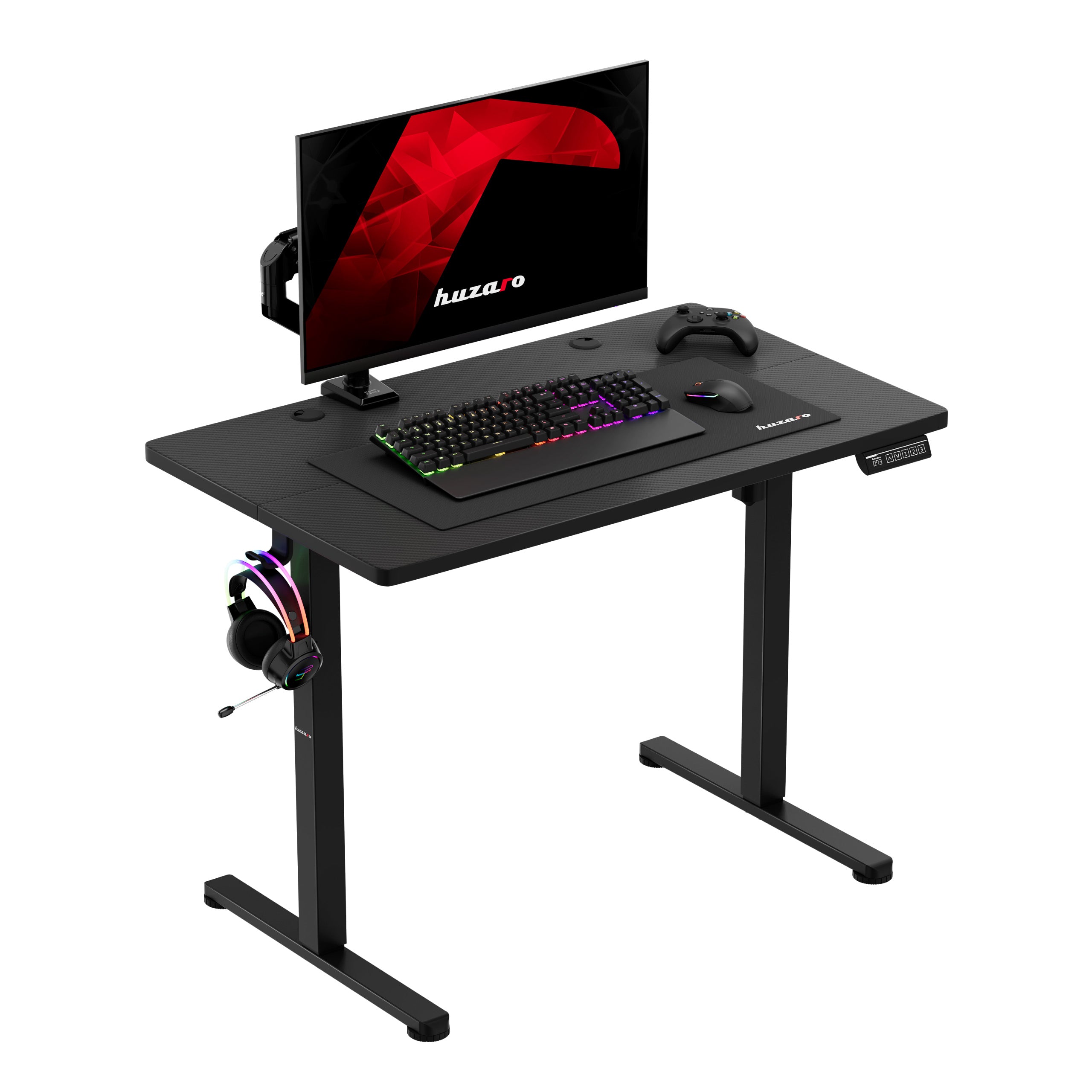 Elektrický polohovatelný stůl na kolečkách Huzaro Hero 7.8 Black