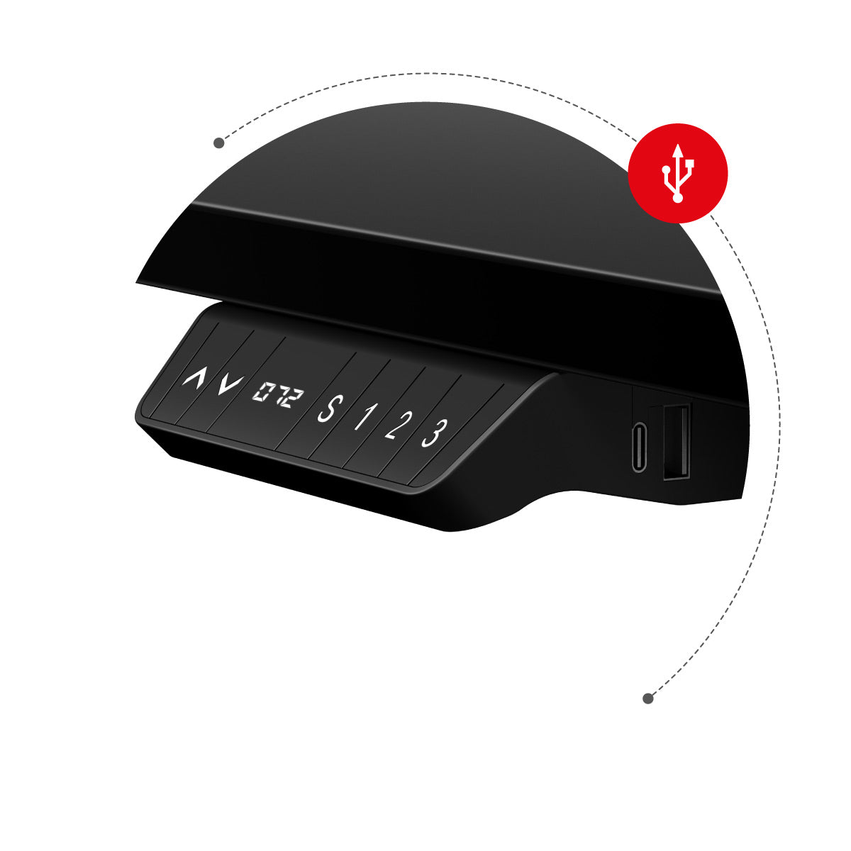 Zásuvka USB a vstup C