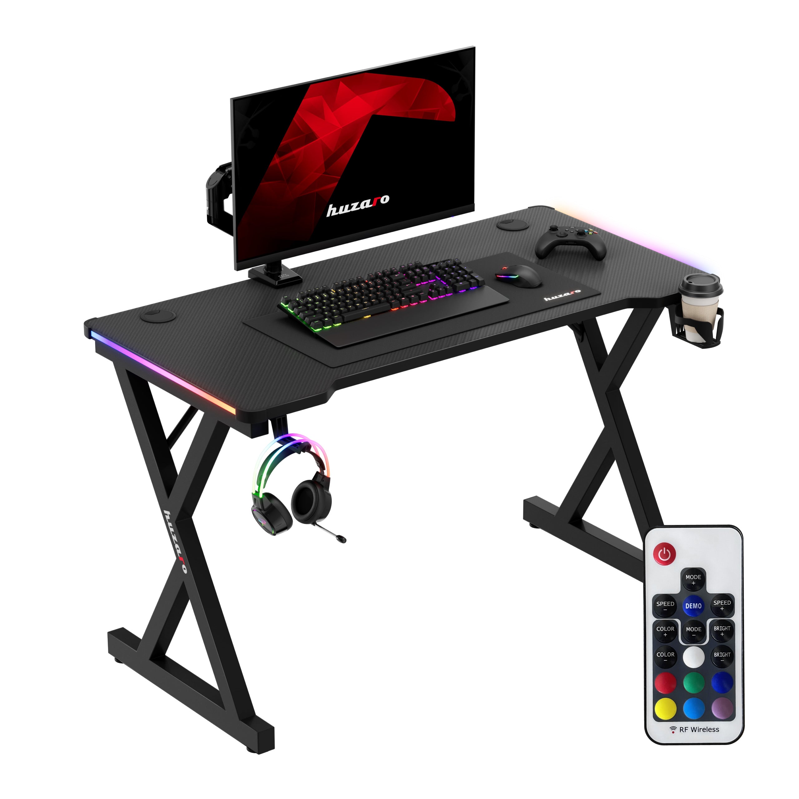 Herní stůl LED Huzaro Hero 2.3 RGB 120 cm