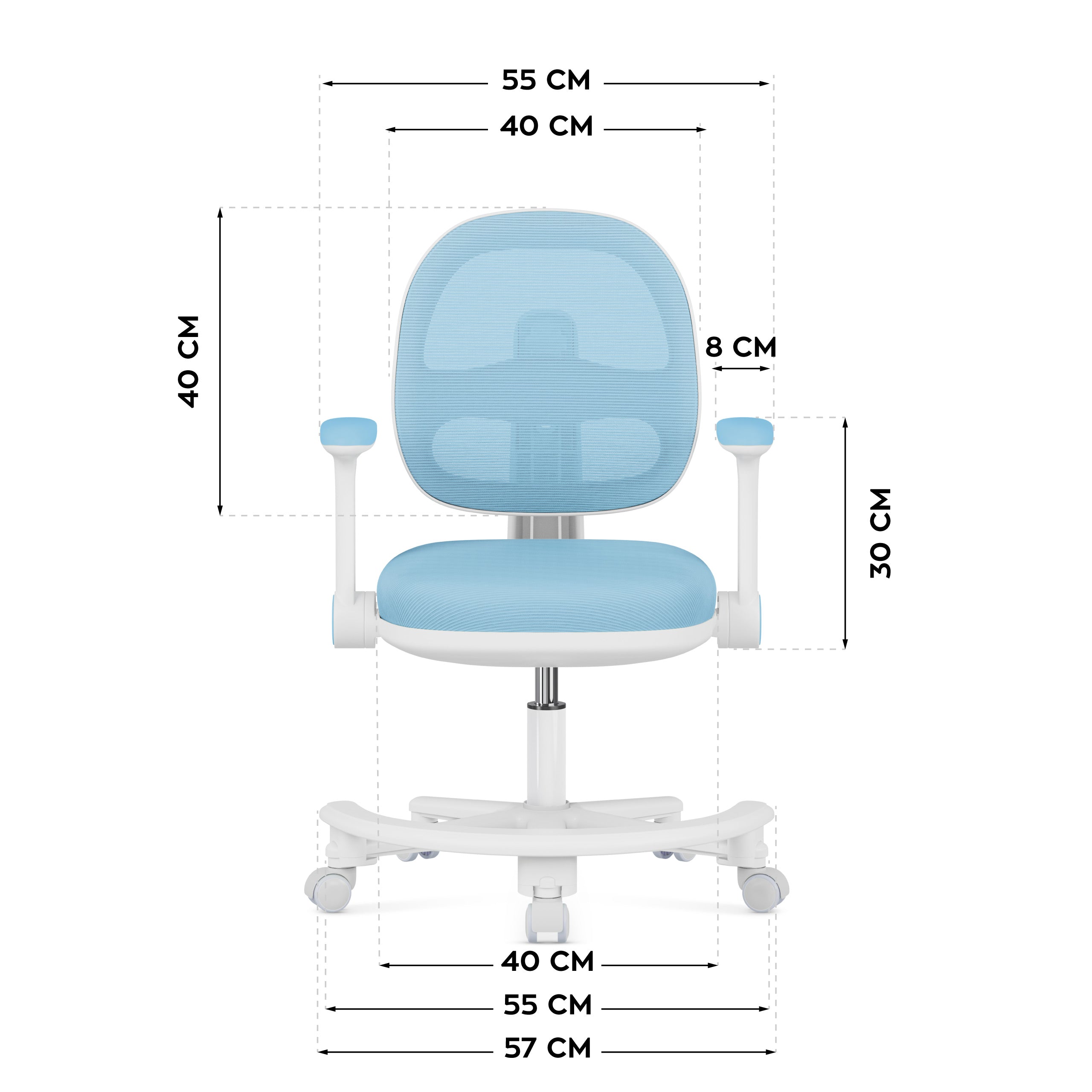 Ergonomická židle k psacímu stolu pro děti Mark Adler Junior 3.6 Blue