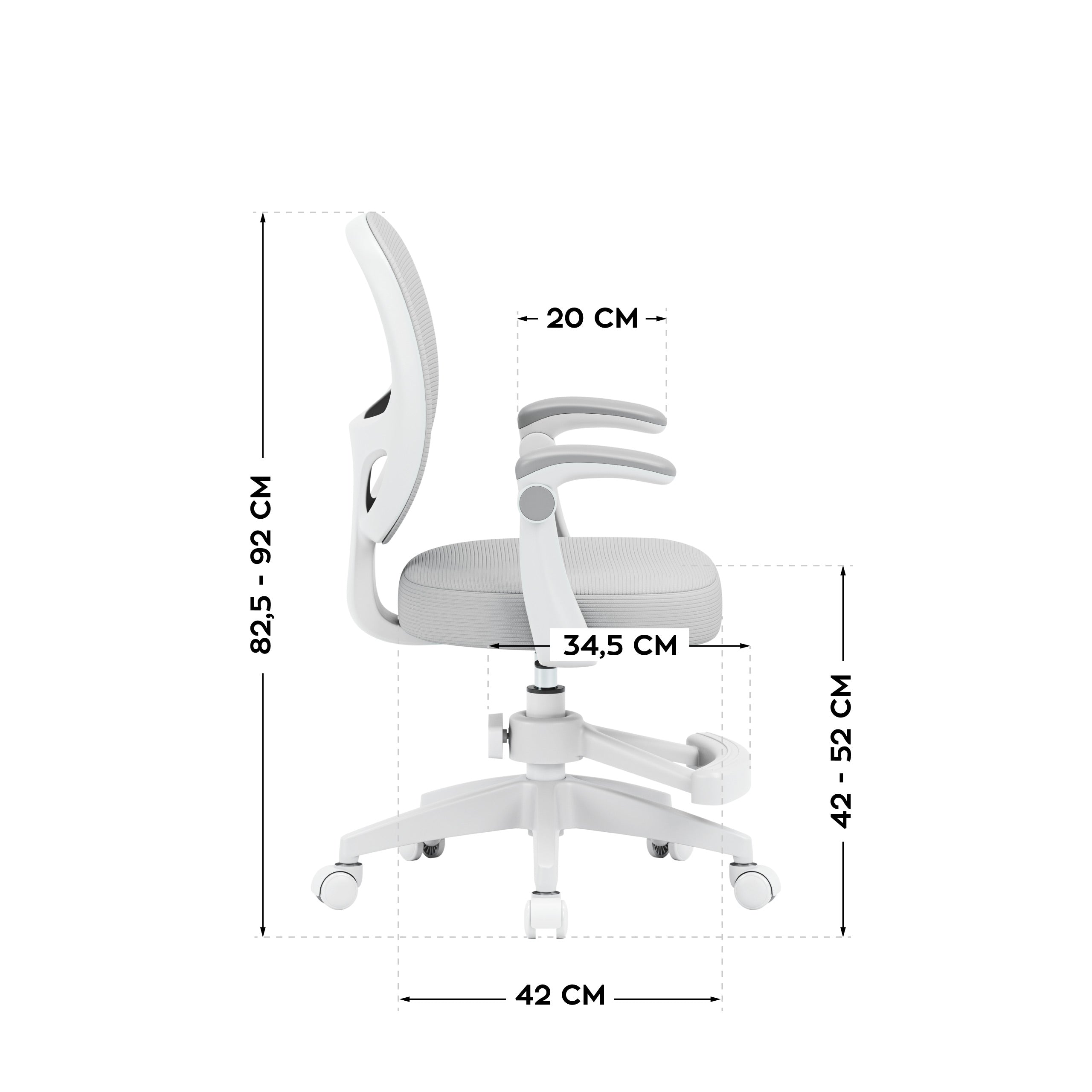 Dětské otočné křeslo Mark Adler Junior 3.1 Grey