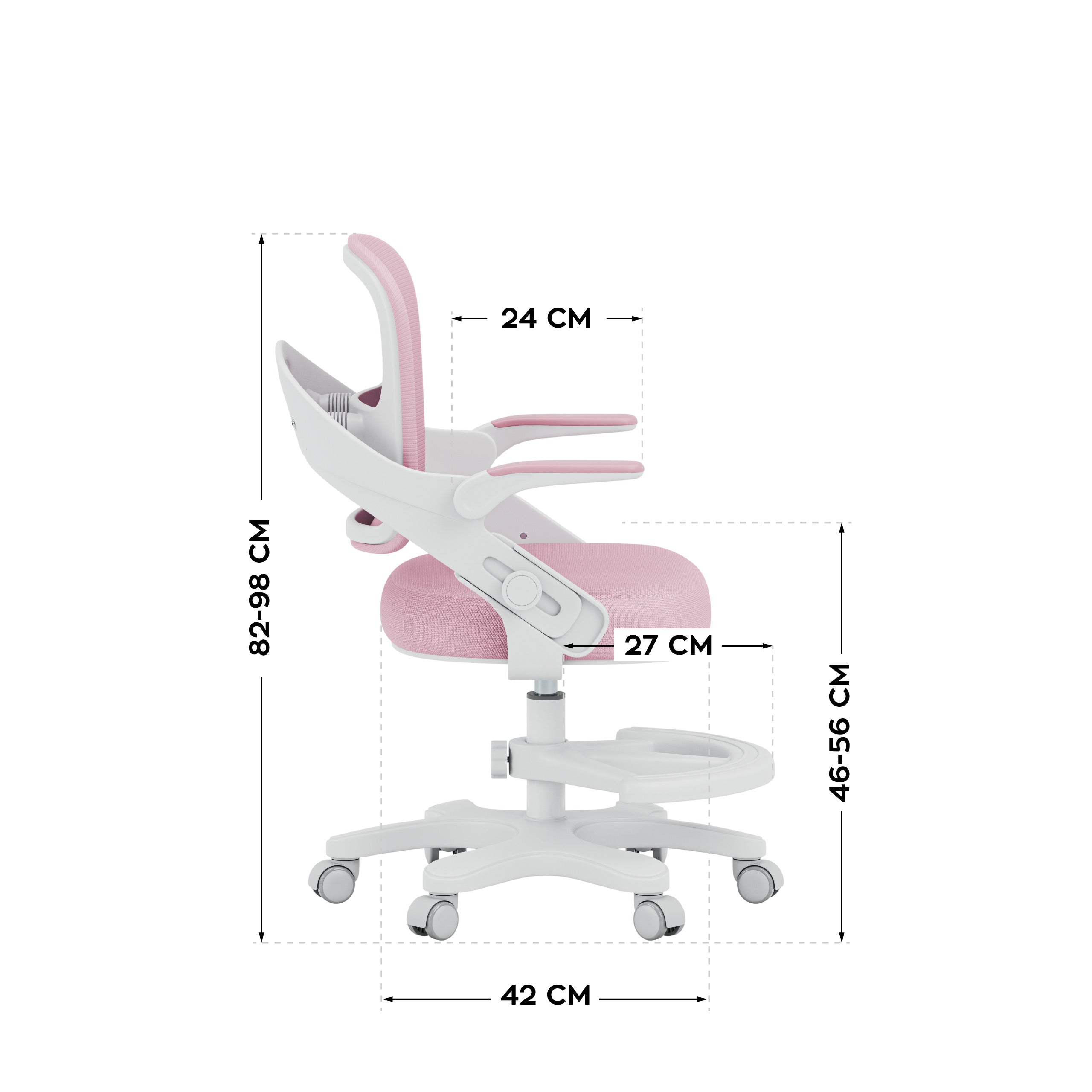 Dětská kancelářská židle Mark Adler Junior 4.3 Pink