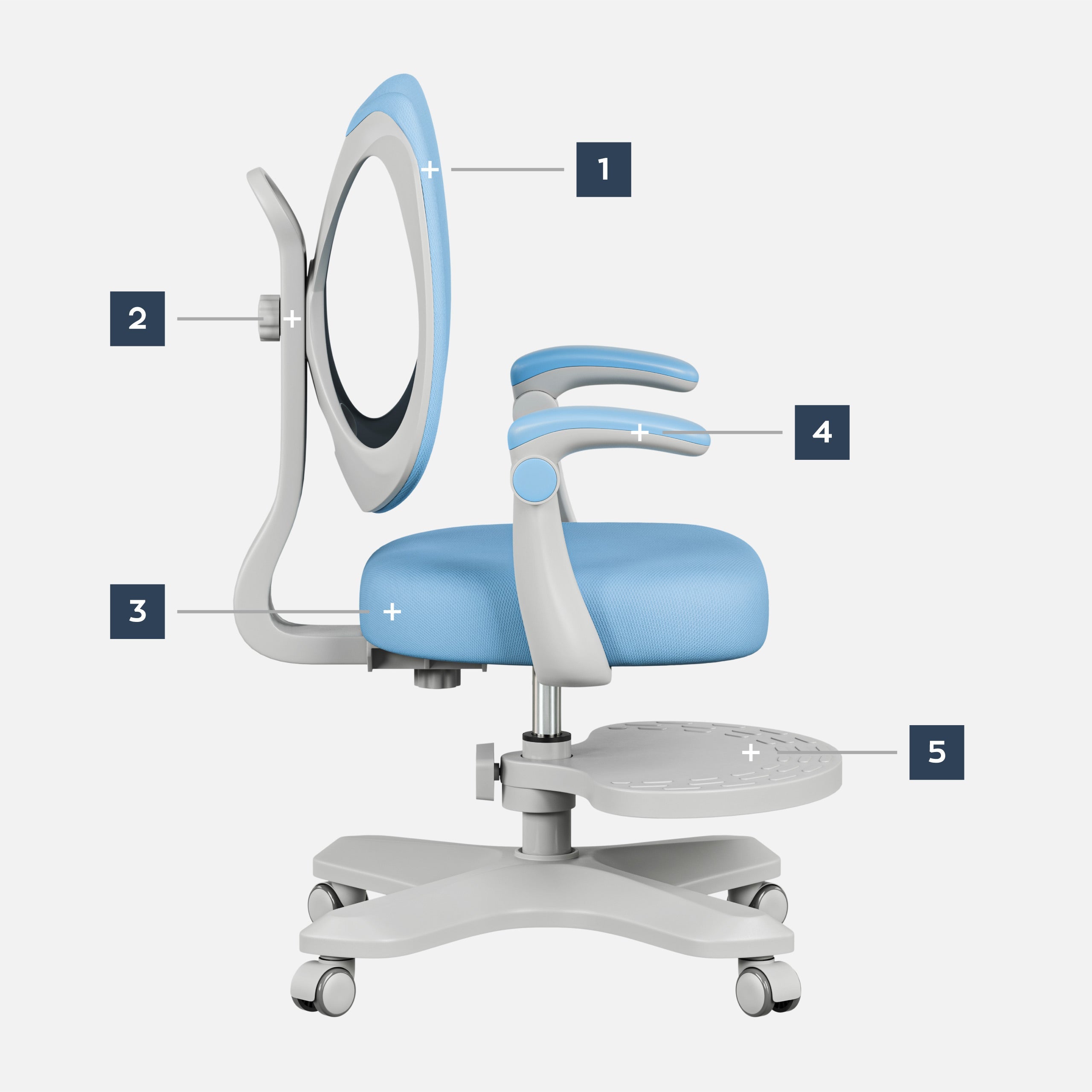Ergonomická židle pro děti Mark Adler Junior 4.6 Blue