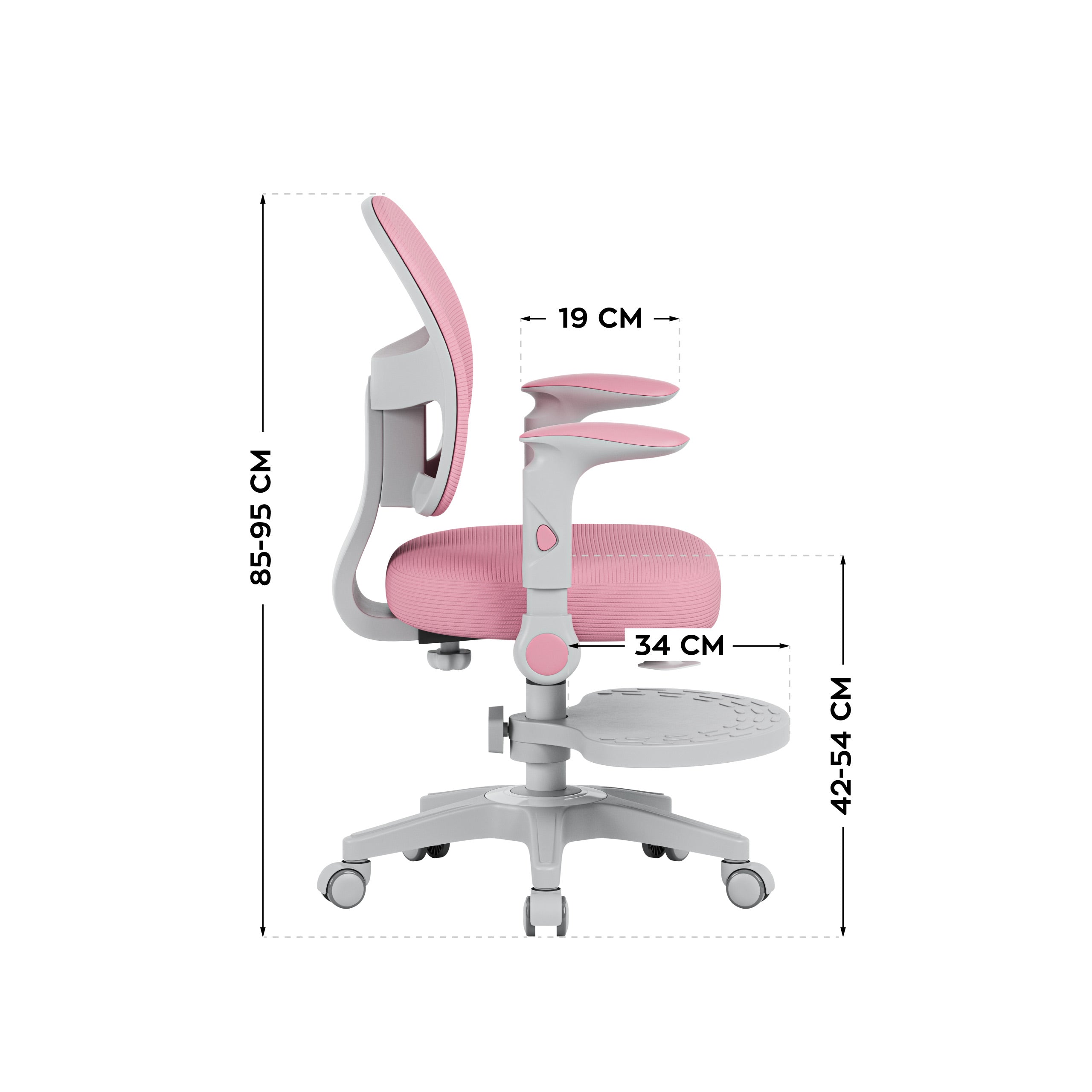 OUTLET Dětské nastavitelné křeslo Mark Adler Junior 5.0 Pink