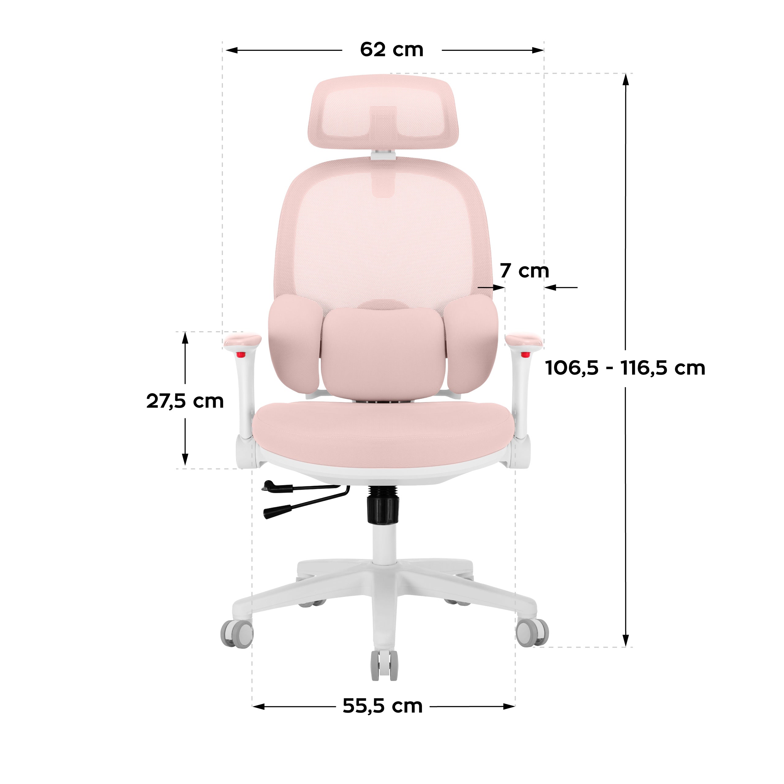 Ergonomická dětská židle Mark Adler Junior 6.3 Pink