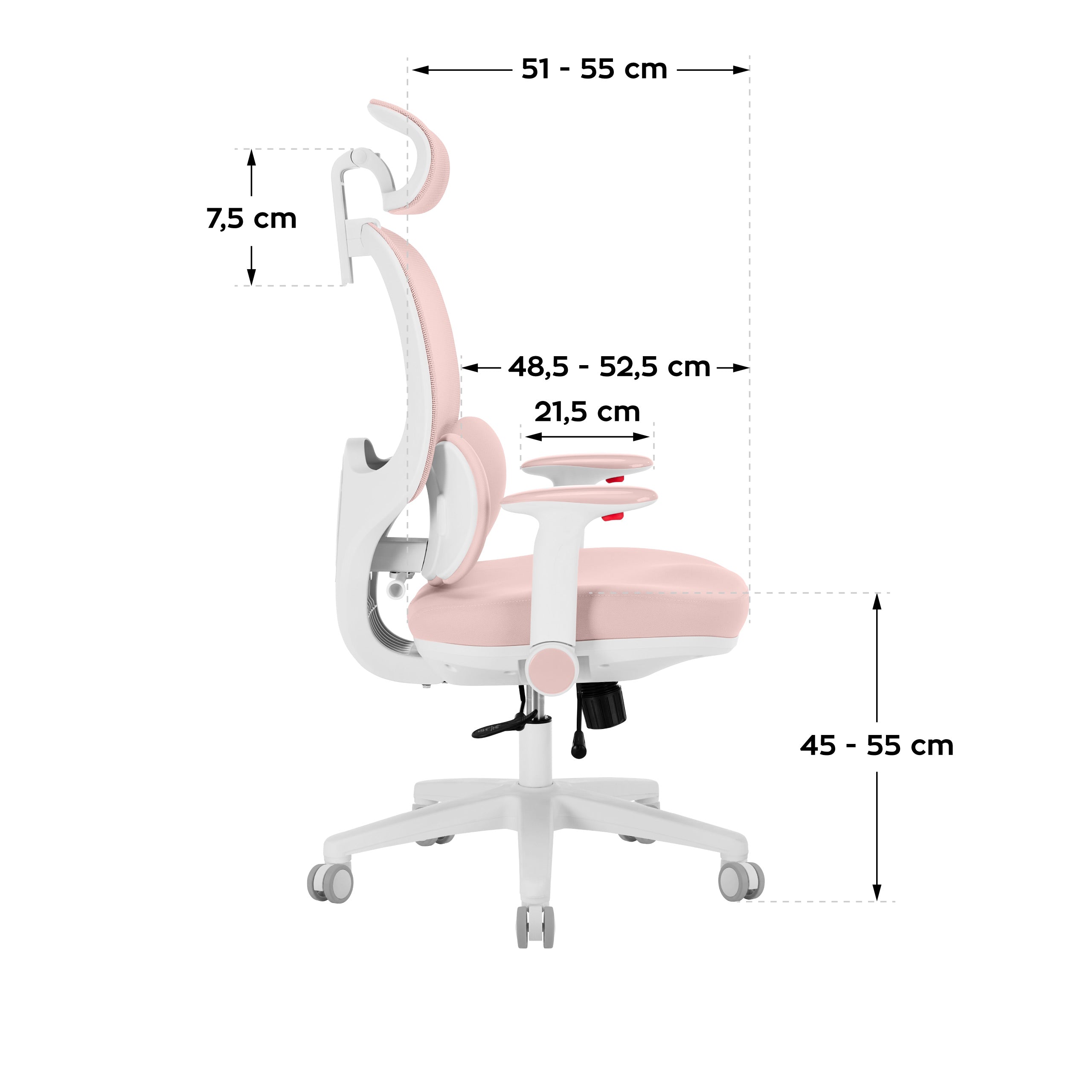Ergonomická dětská židle Mark Adler Junior 6.3 Pink