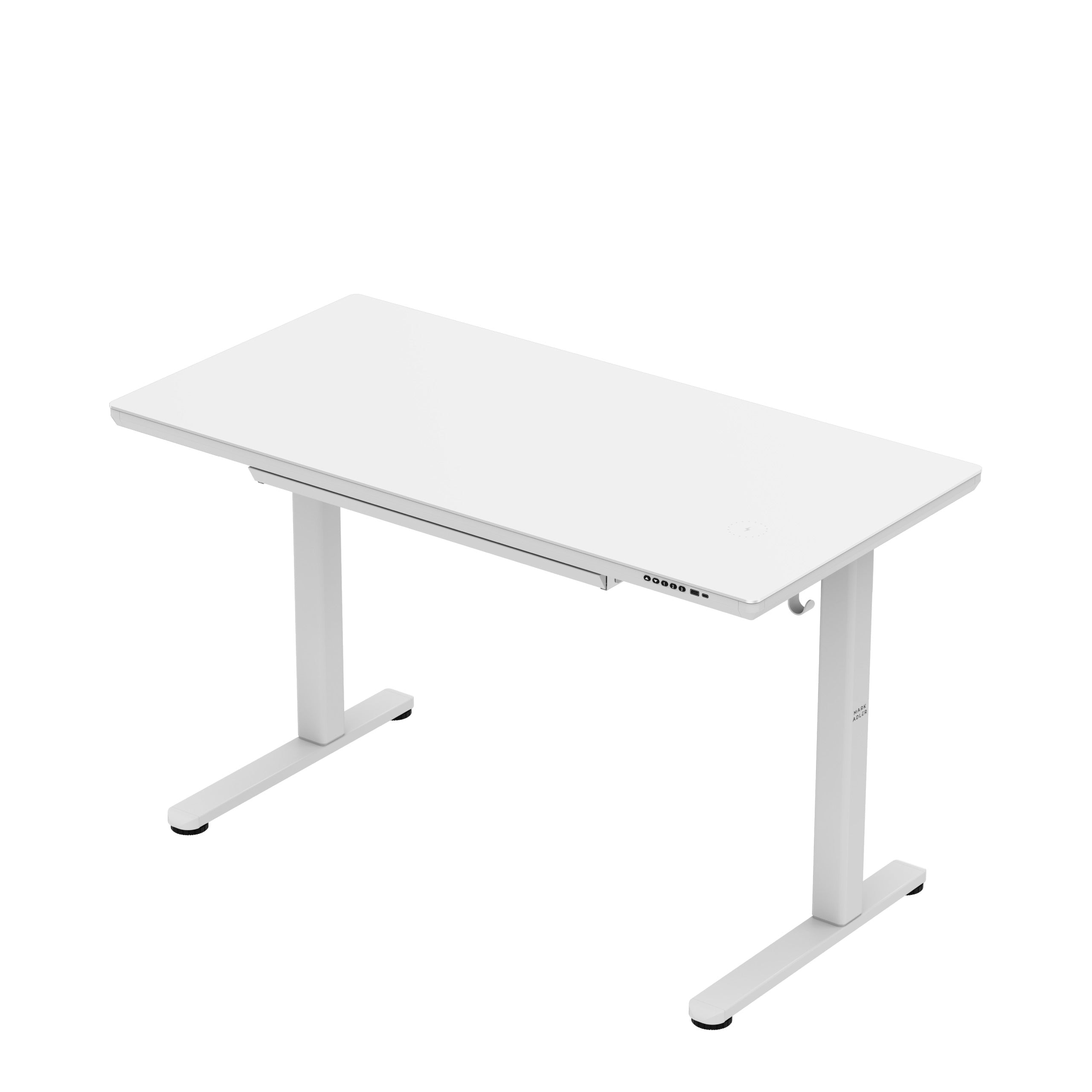 Elektrický stůl se skleněnou deskou Mark Adler Leader 8.5 White 120 cm