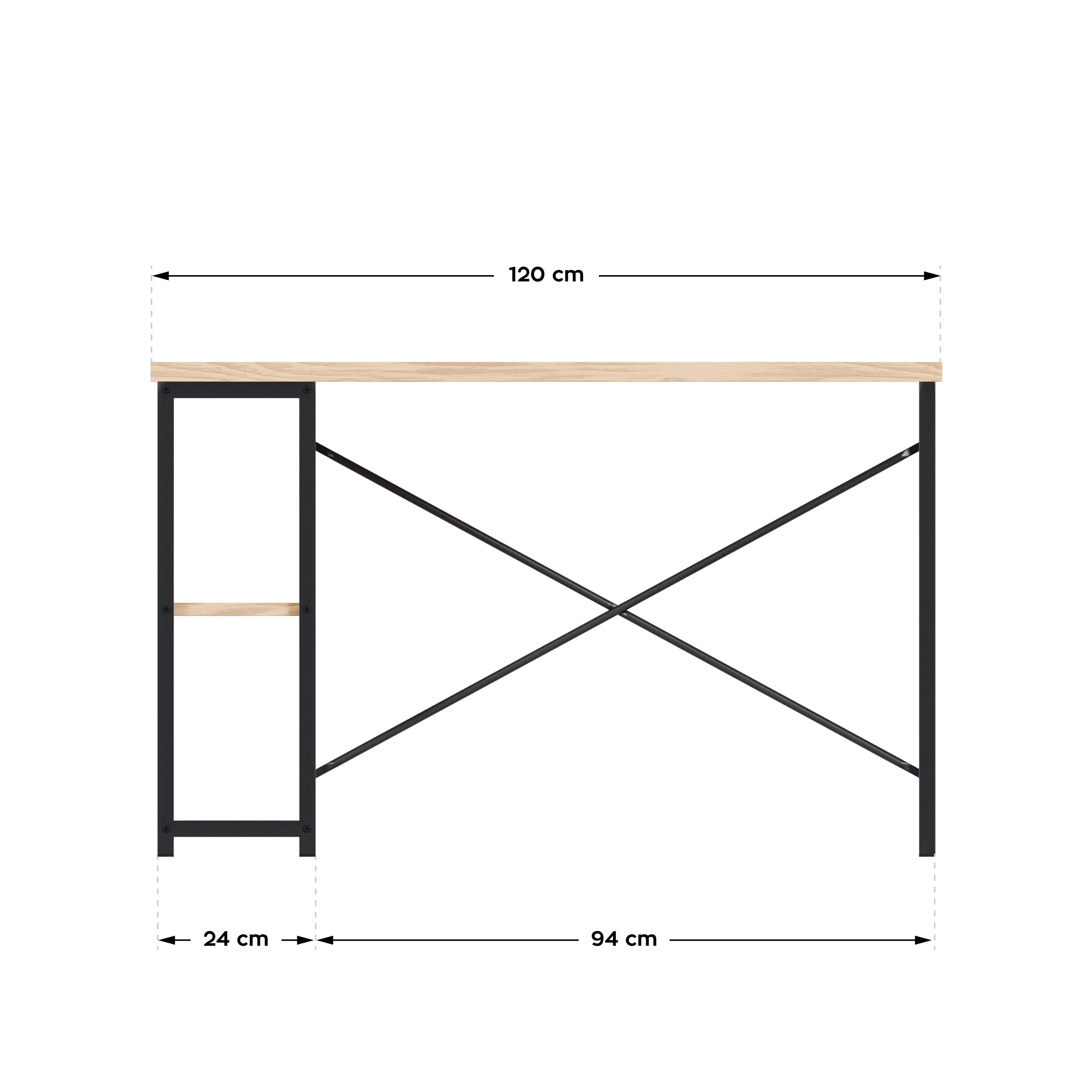 Schreibtisch mit Regalen Mark Adler Leader 2.0 Craft 120 cm
