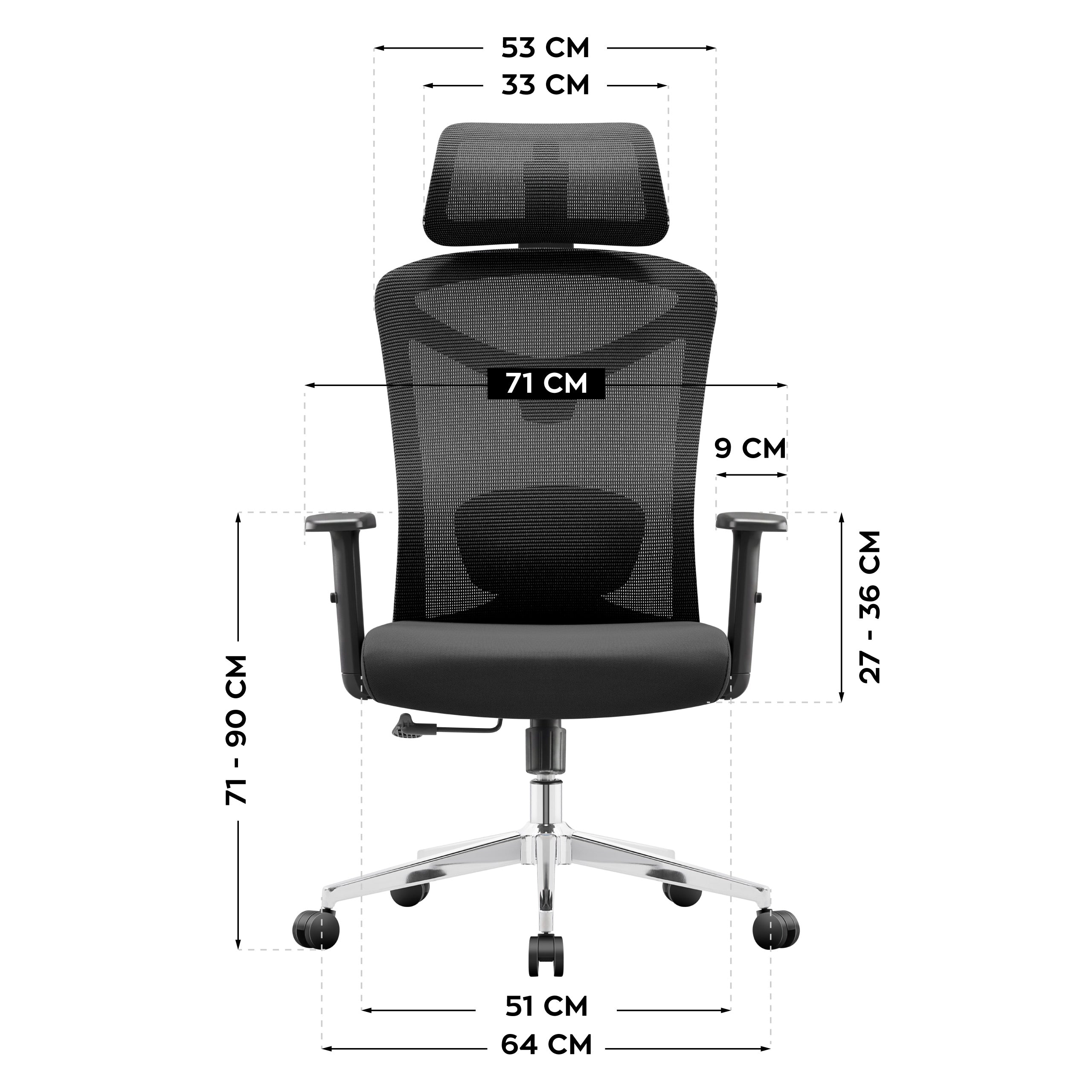 Kancelářské ergonomické křeslo Mark Adler Manager 2.6 Black