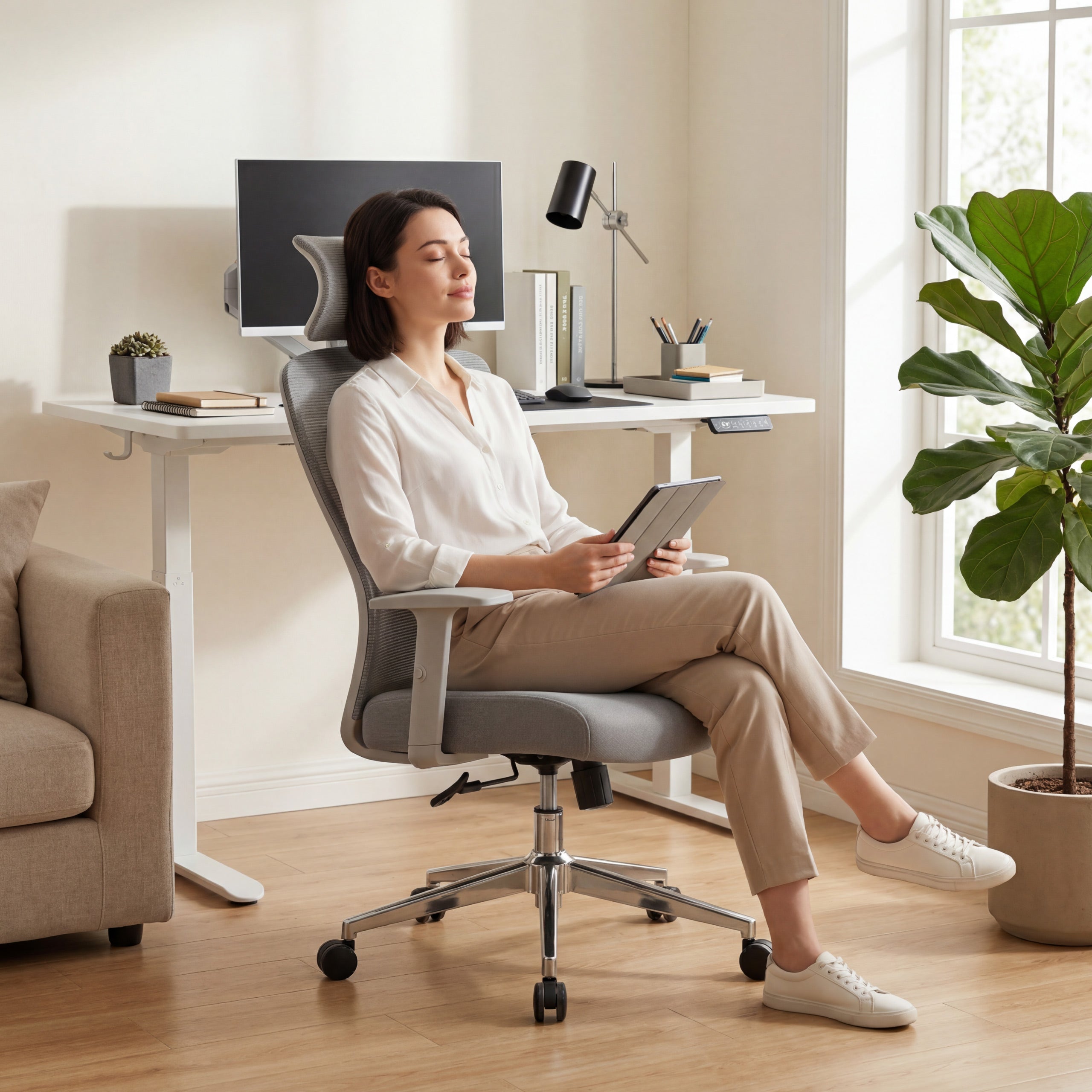 Ergonomické kancelářské křeslo Mark Adler Manager 2.6 Grey