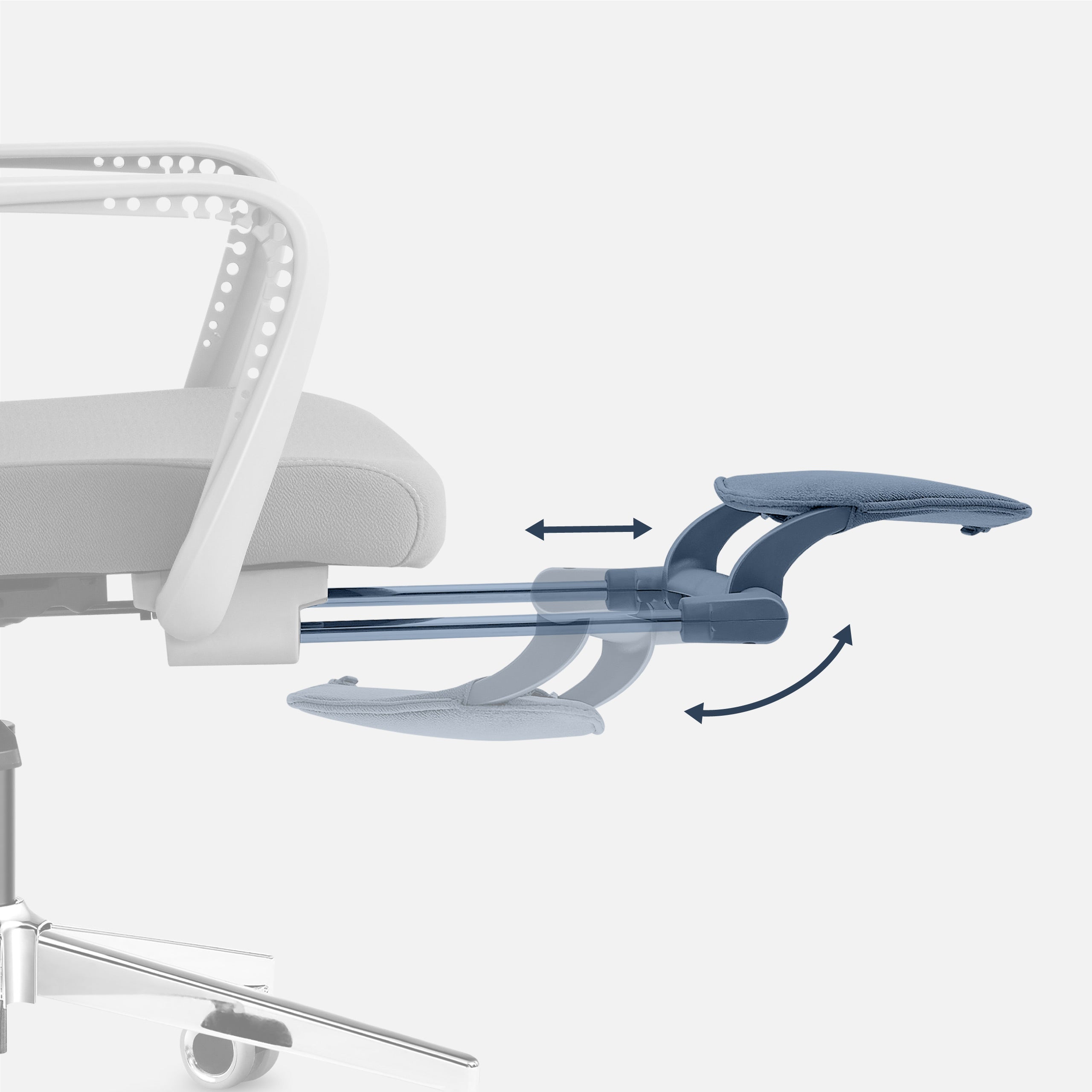 Ausziehbare Fußstütze