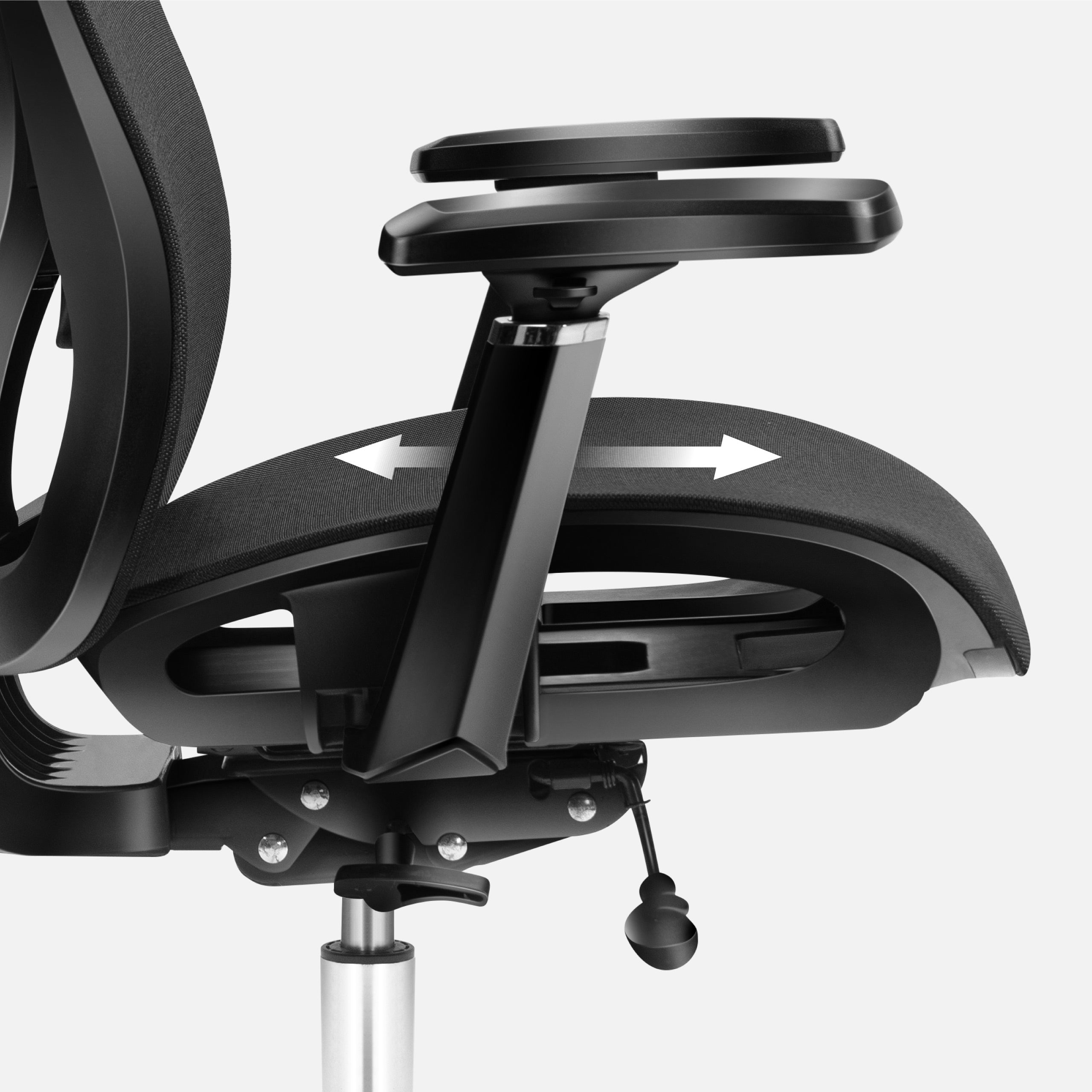 Sitz von vorne nach hinten verstellbar