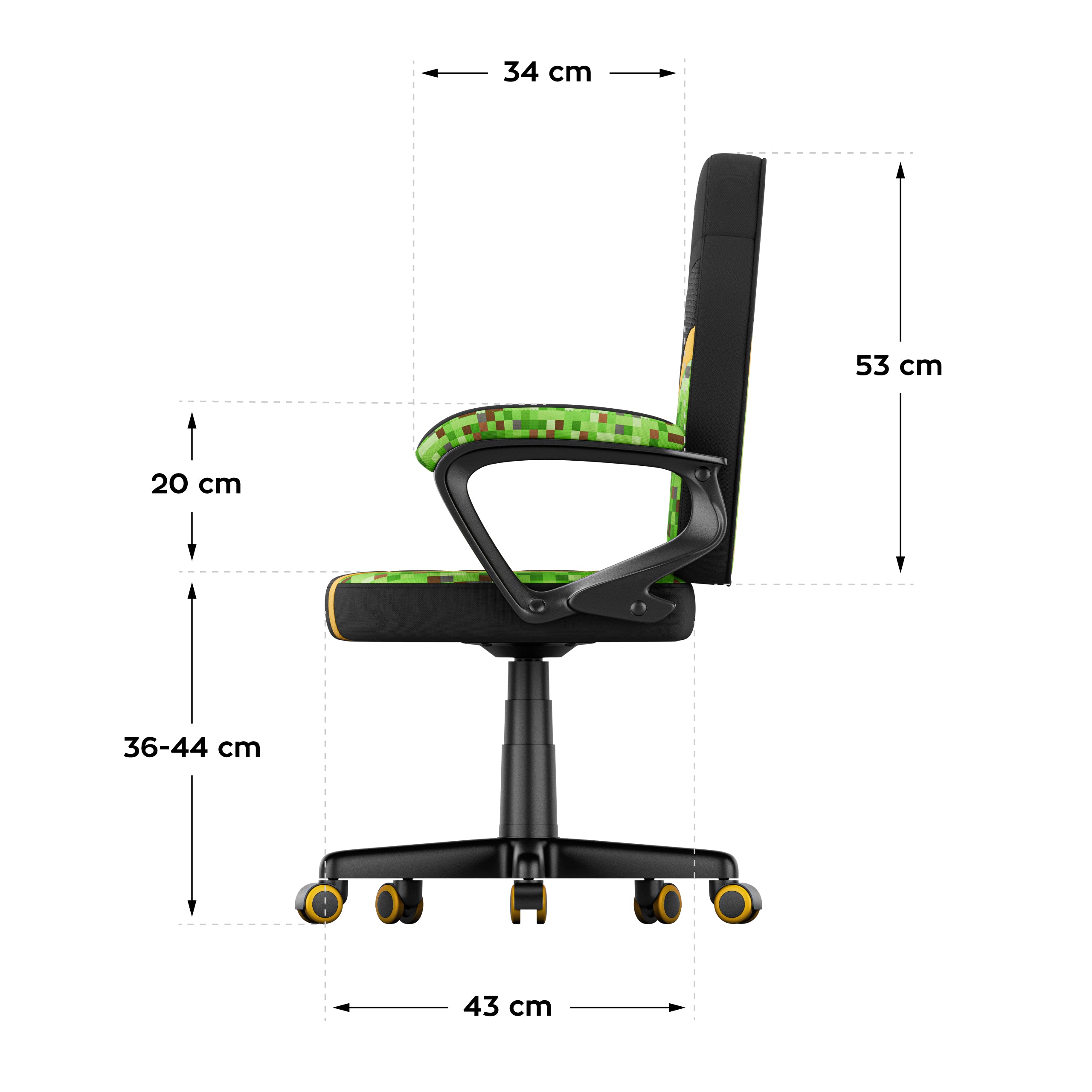 Dětské herní křeslo HUZARO RANGER 1.0 Pixel Mesh