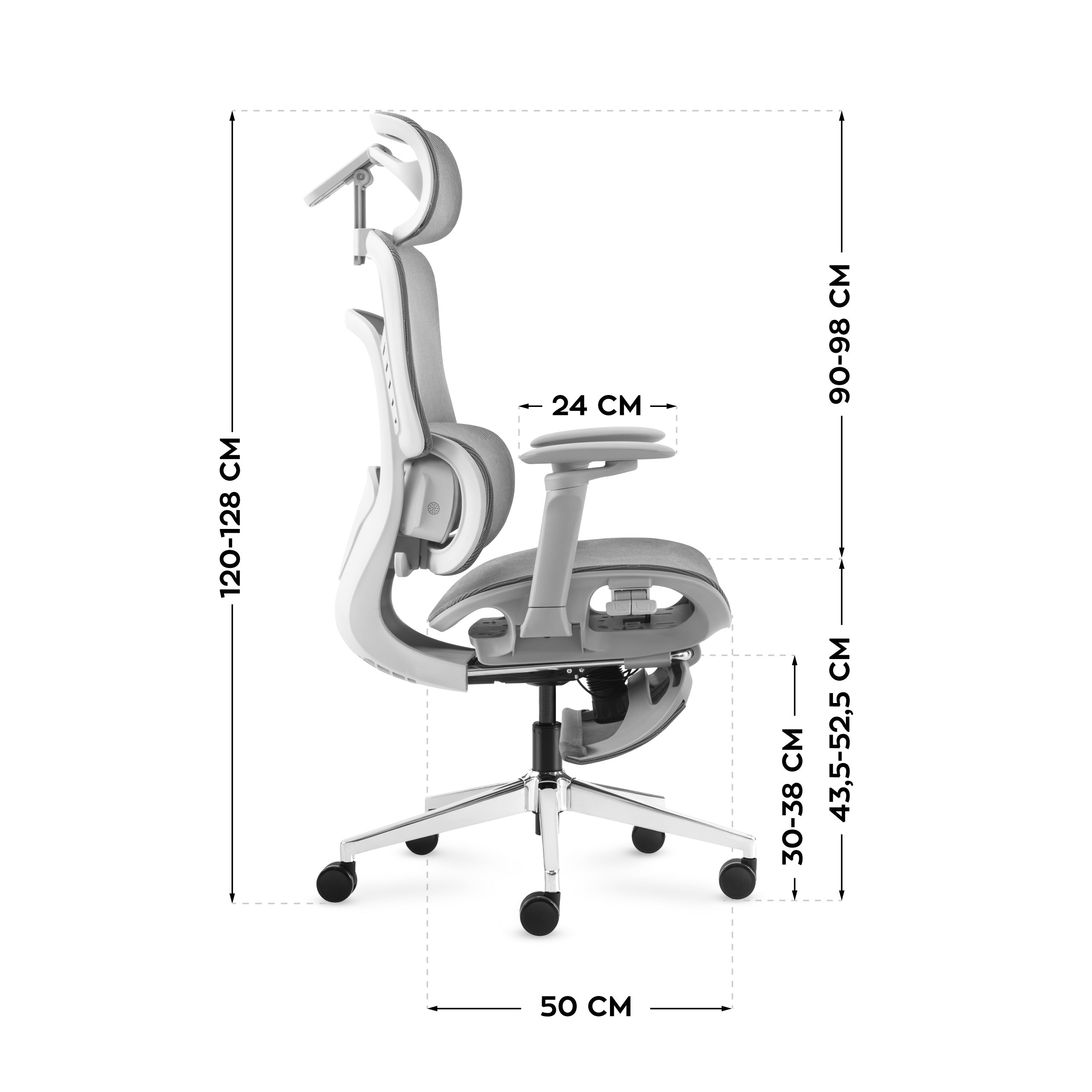 Bürostuhl mit Massagefunktion Mark Adler Visioner 8.3 Grau